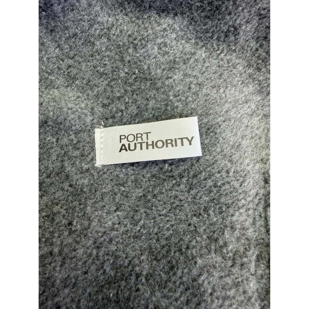 Port Authority Fleece Scarf OS Grey Extra Long Soft Winter Warm Outdoor Gorpcore